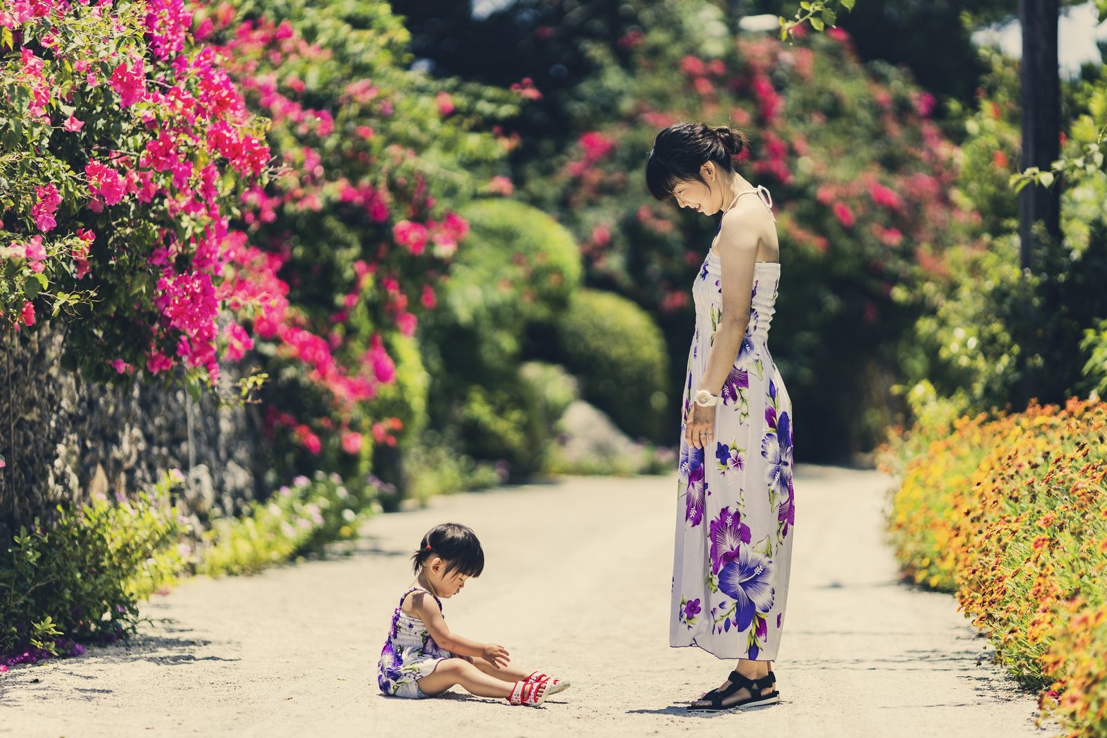 母と子の撮影の作例